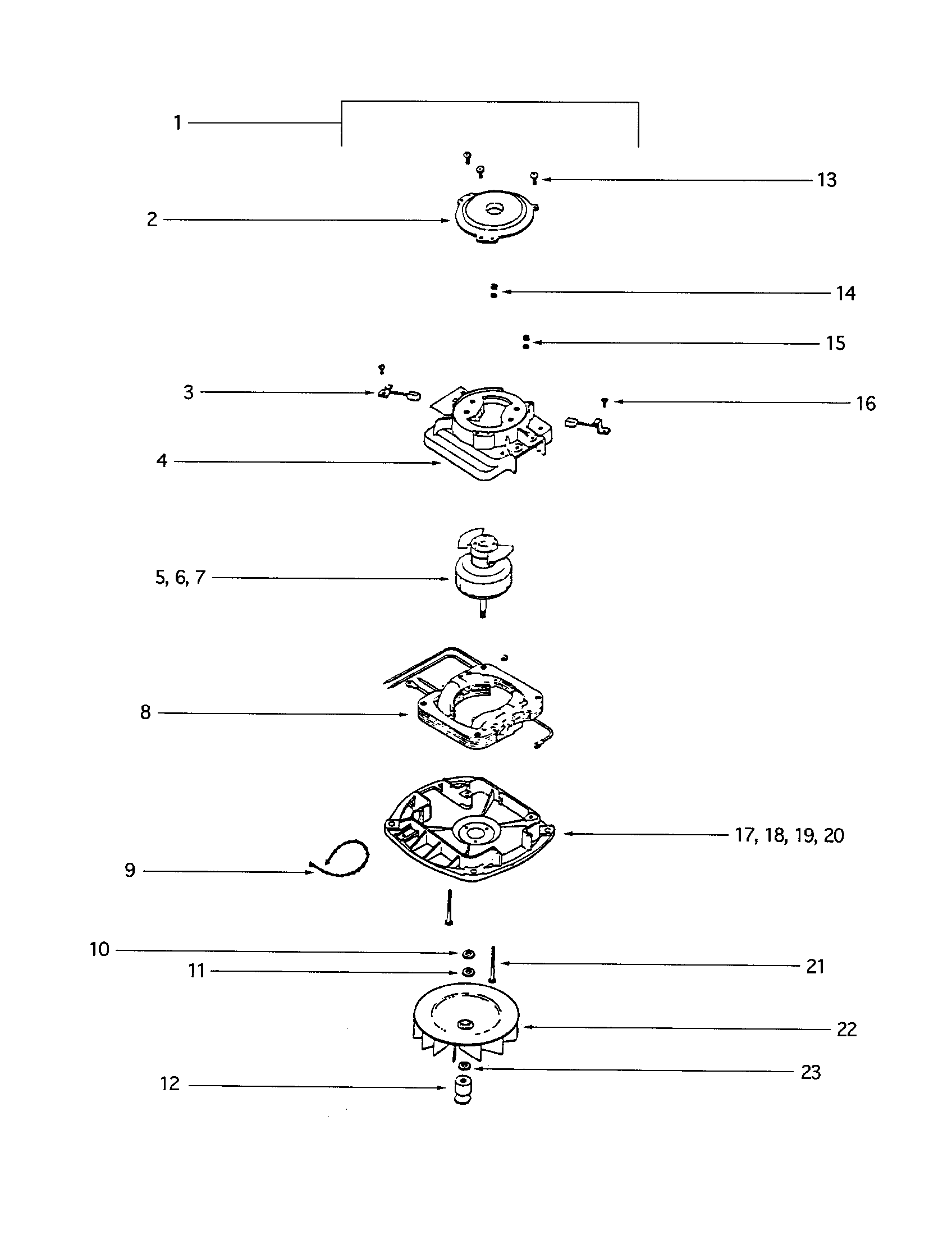 MOTOR/MOTOR BASE AND COVER