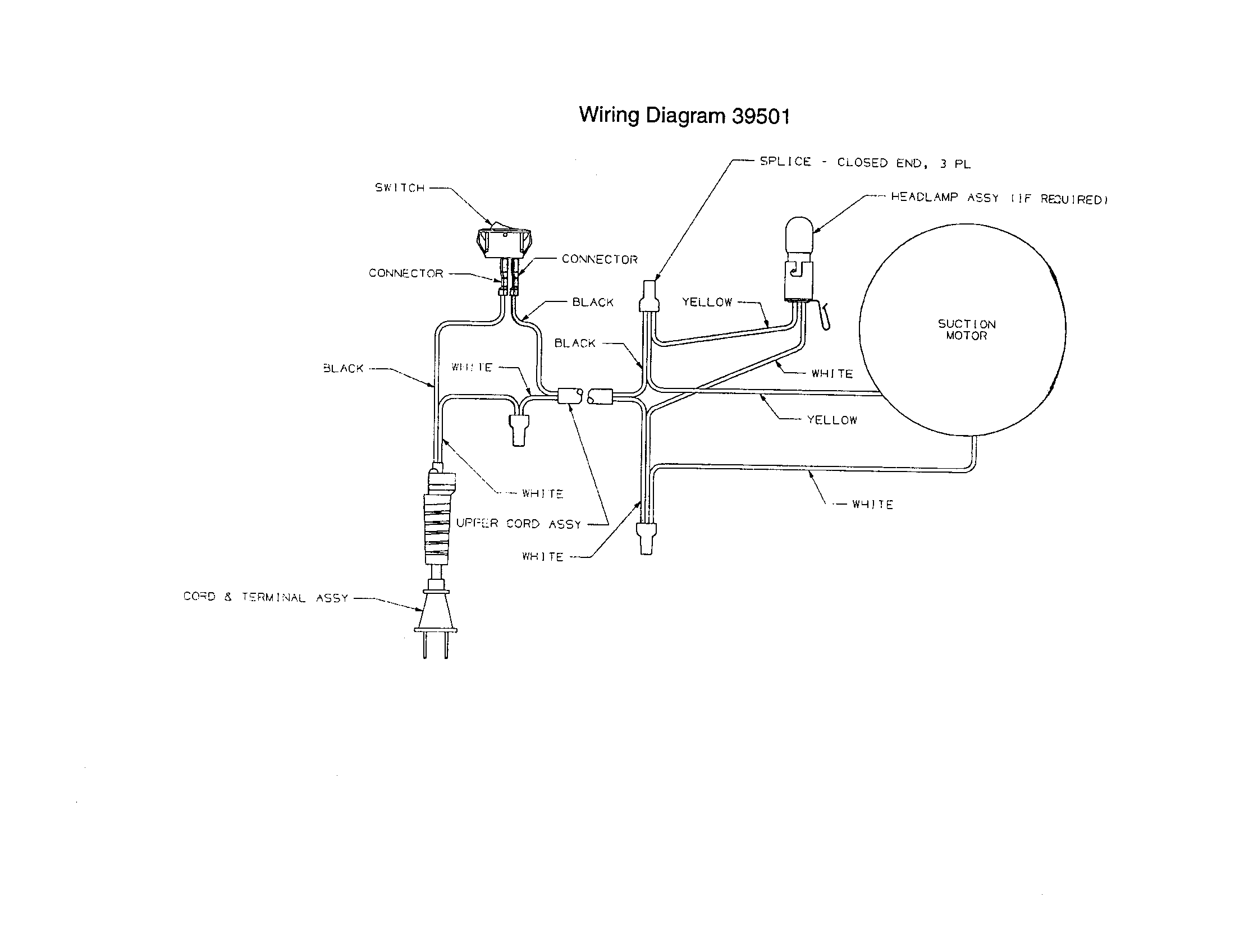 WIRING DIAGRAM 39501