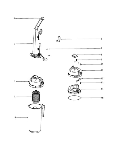 Handle/cyclone