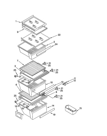 Refrigerator shelf
