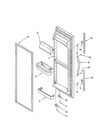 Refrigerator door