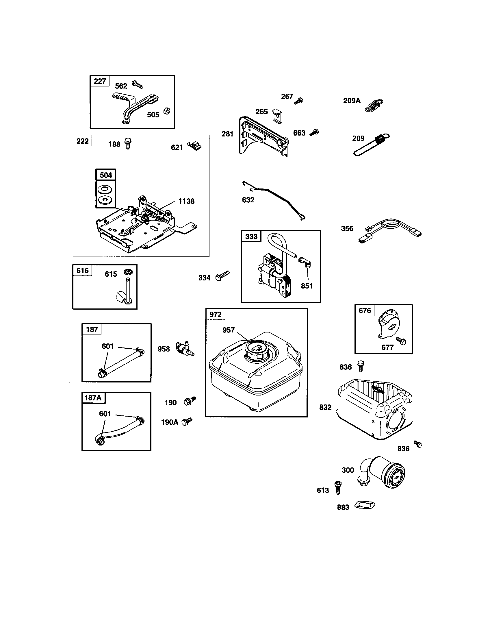 Control bracket/fuel tank