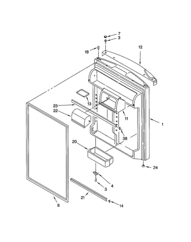 Refrigerator door