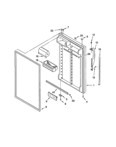 Refrigerator door