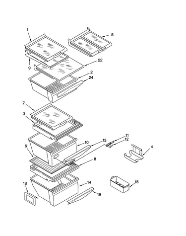 Refrigerator shelf