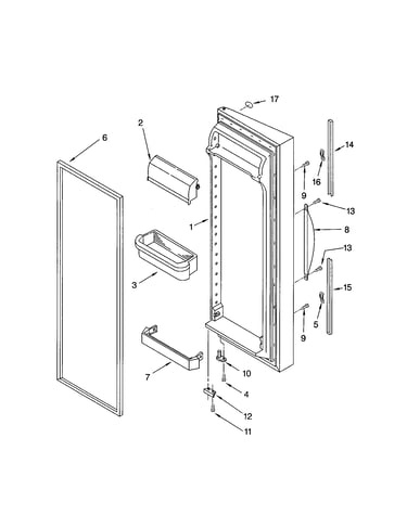 Refrigerator door
