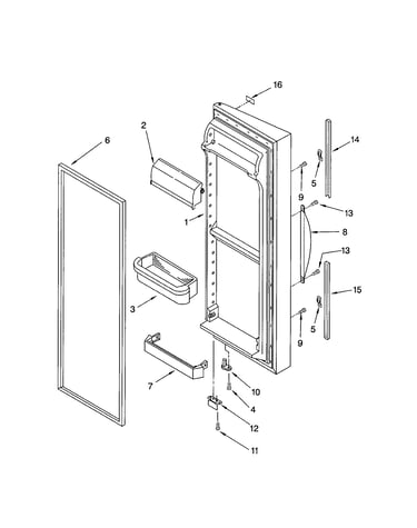 Refrigerator door