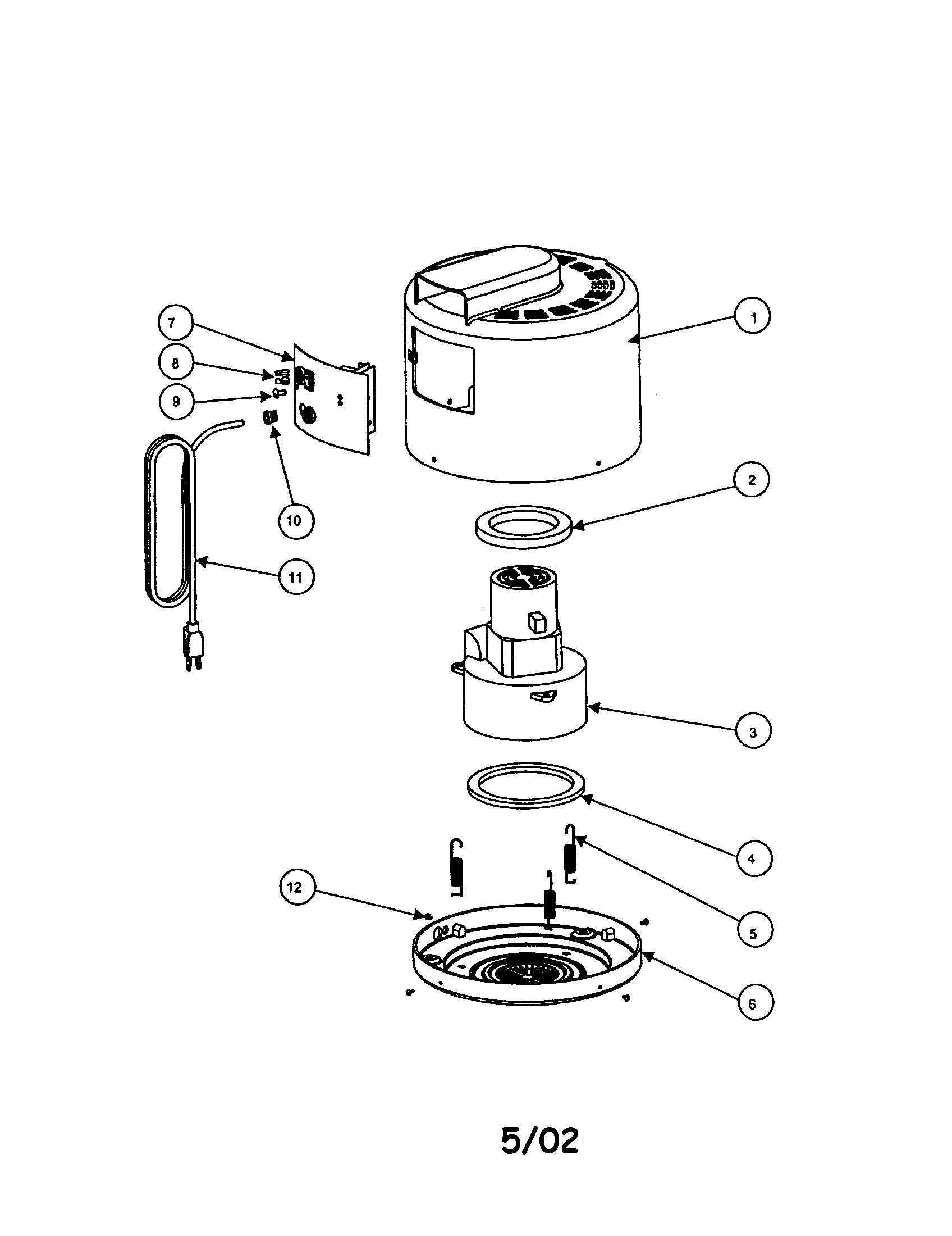 HOOD/MOTOR MOUNTING PLATE