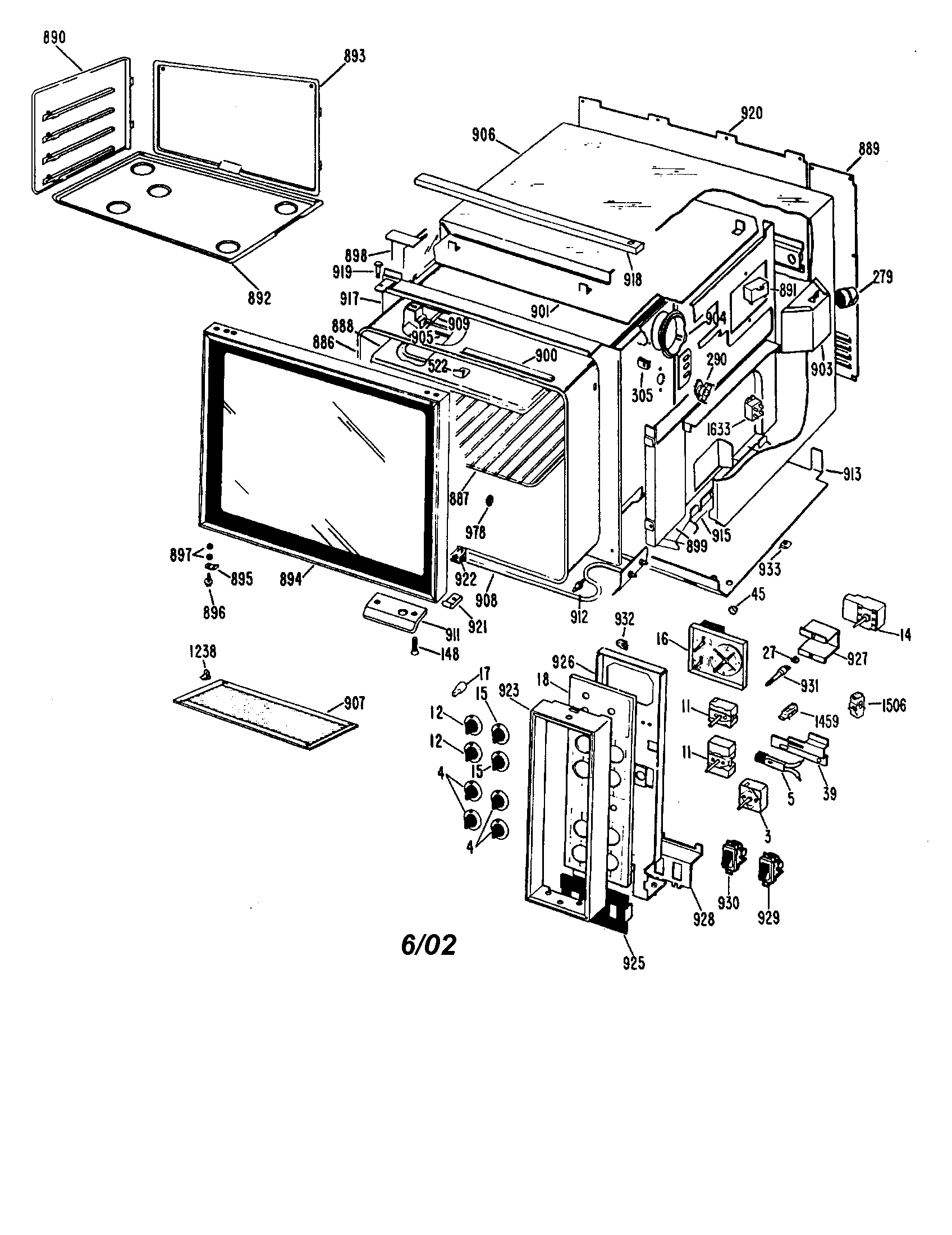 FRAME/SIDE CASE/OVEN DOOR