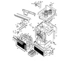 GE JHP56V*K1 cooktop/drawer-panel/hanger diagram