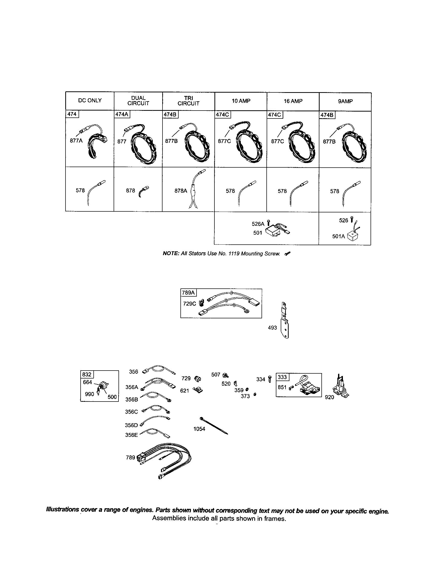 Alternator/wire/connector