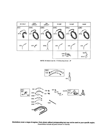 Alternator/wire/connector
