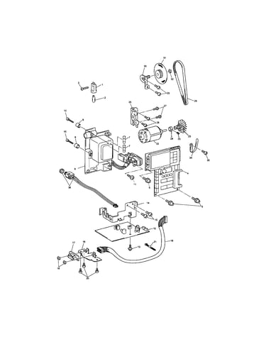 Lamp/main pc board/motor unit