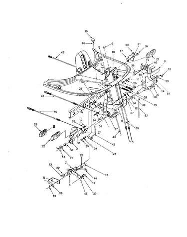 Shift cam/brake cable
