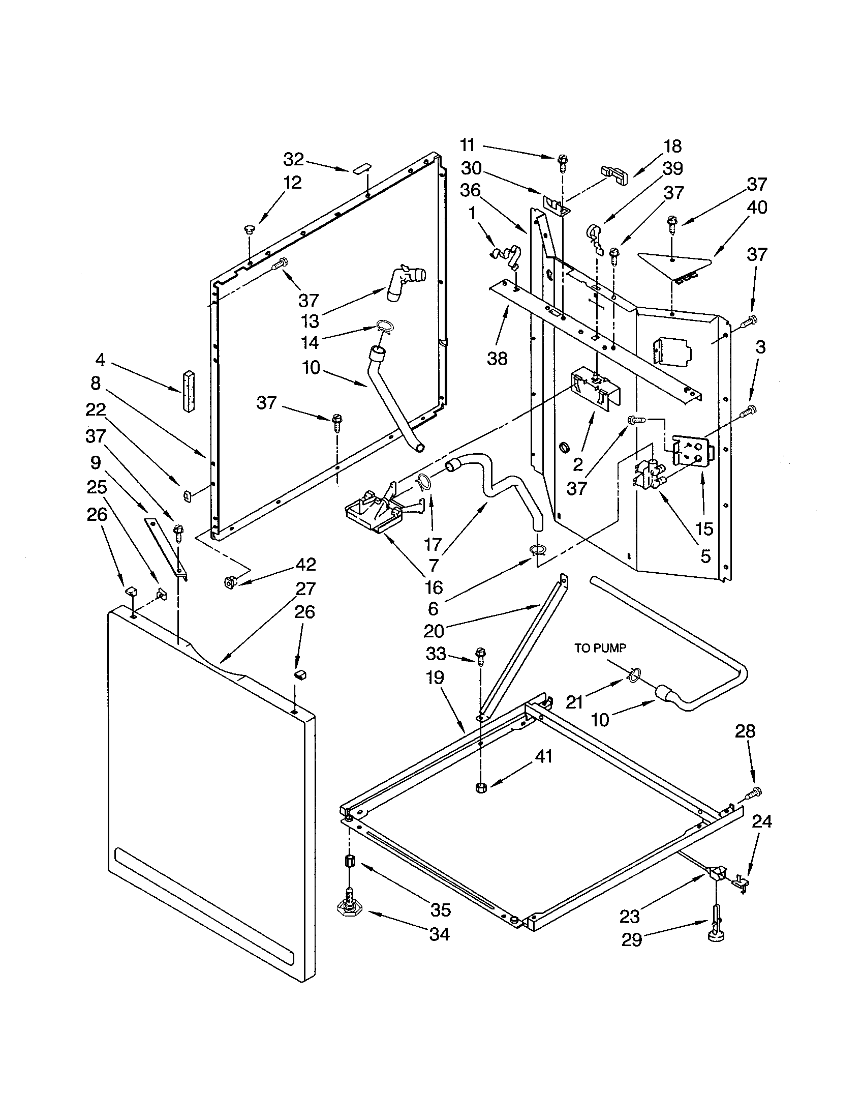 Washer cabinet