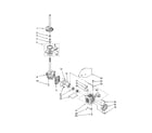 Kenmore 110C92962200 brake/clutch/gearcase/motor/pump diagram