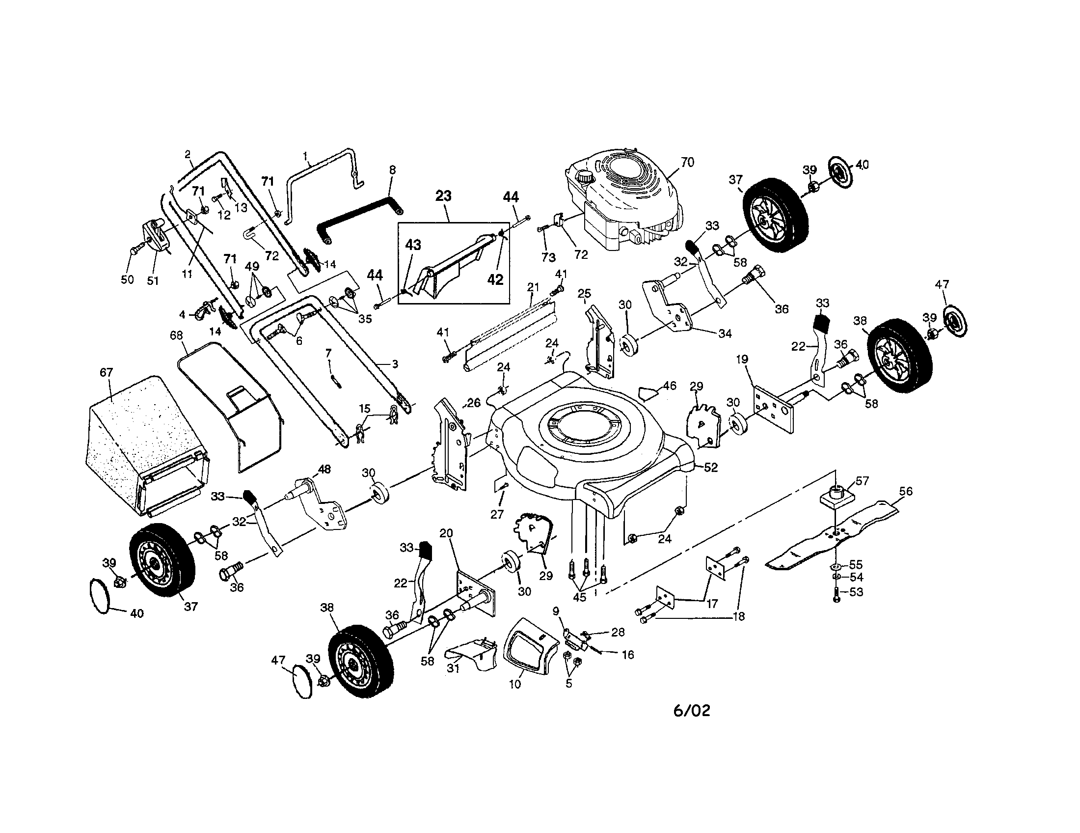 Rotary lawn mower