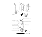 Eureka S782AT-1 handle/machine cover diagram