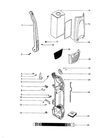 Handle/machine cover