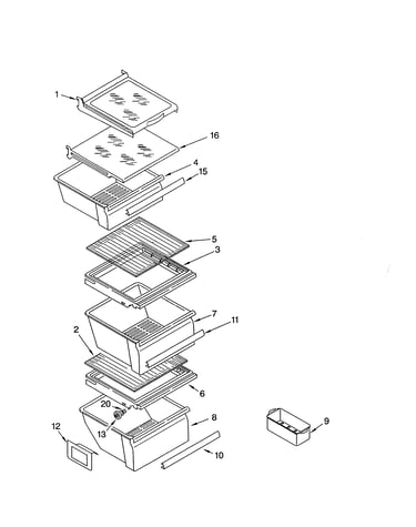 Refrigerator shelf