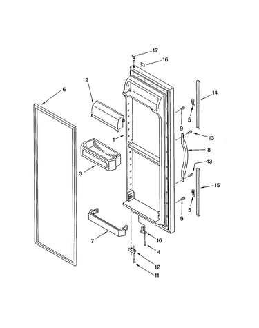 Refrigerator door