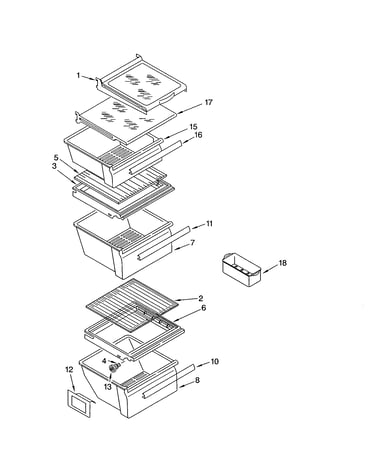 Refrigerator shelf