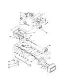 Motor and ice container