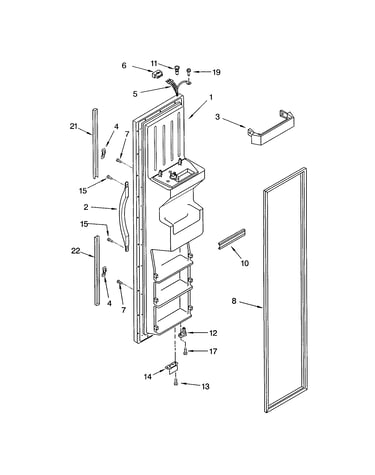Freezer door