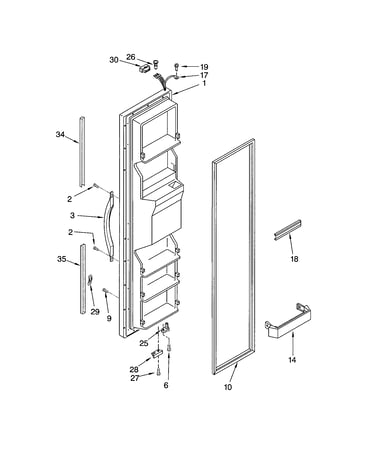 Freezer door