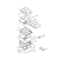 Kenmore 10652284202 refrigerator shelf diagram