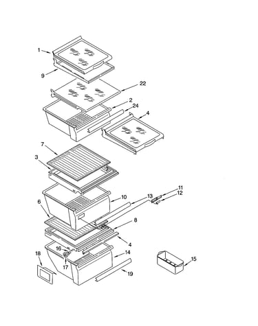 Refrigerator shelf