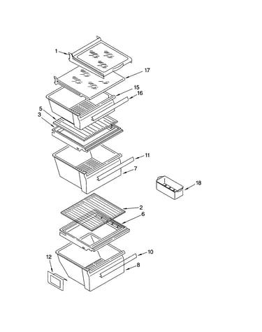 Refrigerator shelf