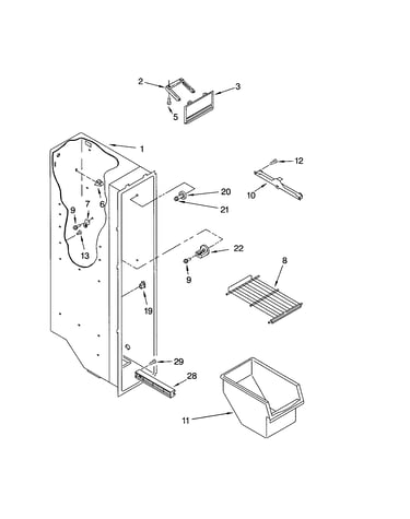 Freezer liner