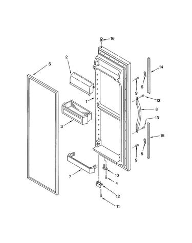 Refrigerator door