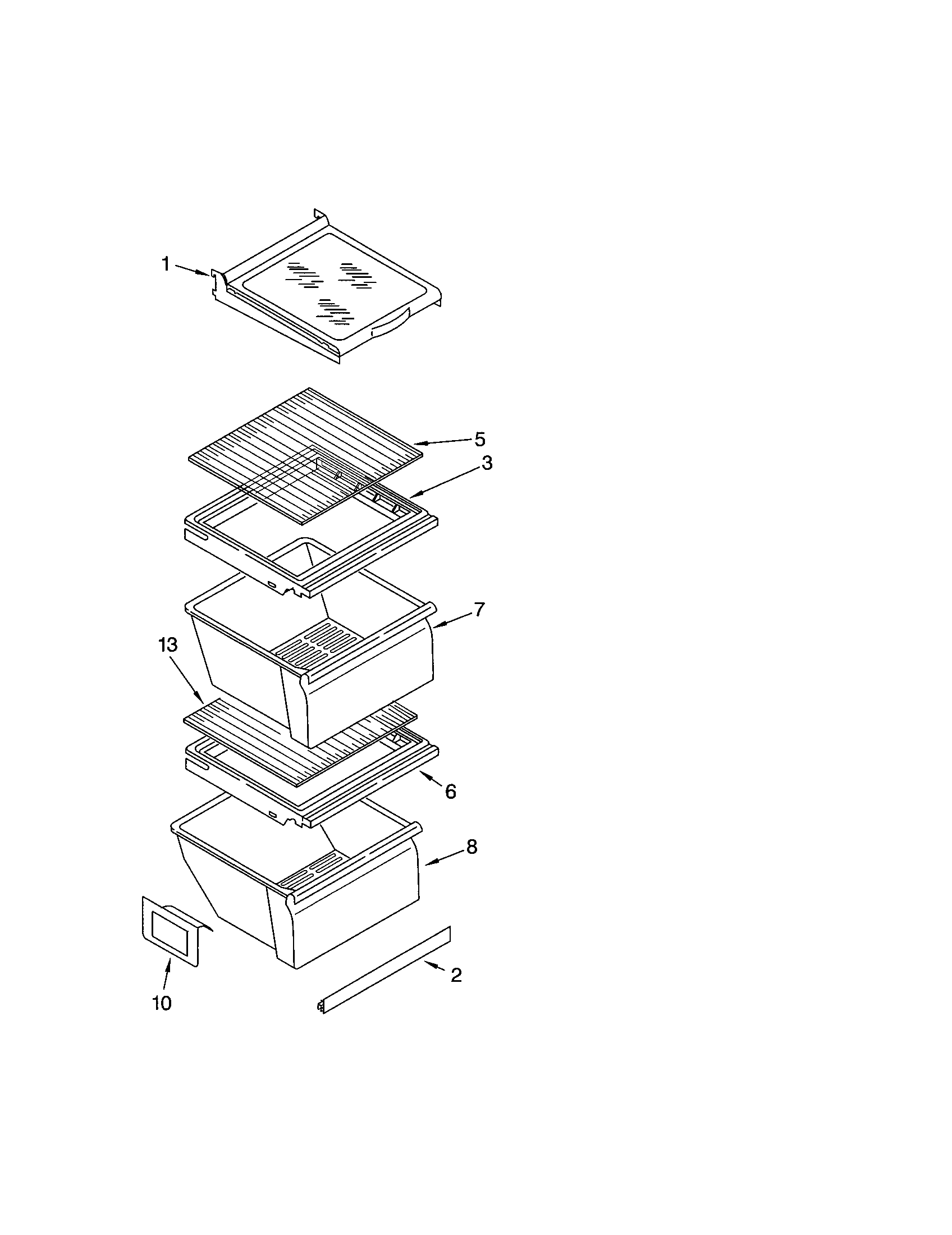 Refrigerator shelf