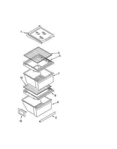 Refrigerator shelf