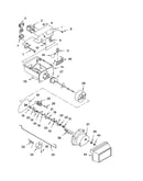 Motor and ice container