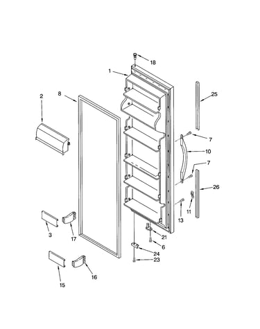 Refrigerator door