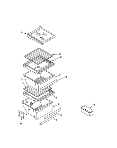 Refrigerator shelf