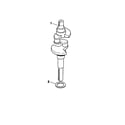 Kohler MV18-PS58560 crankshaft diagram