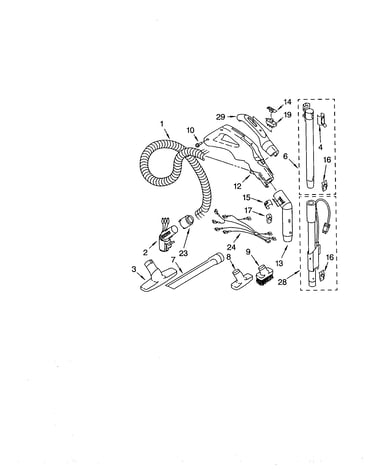 Hose and attachment