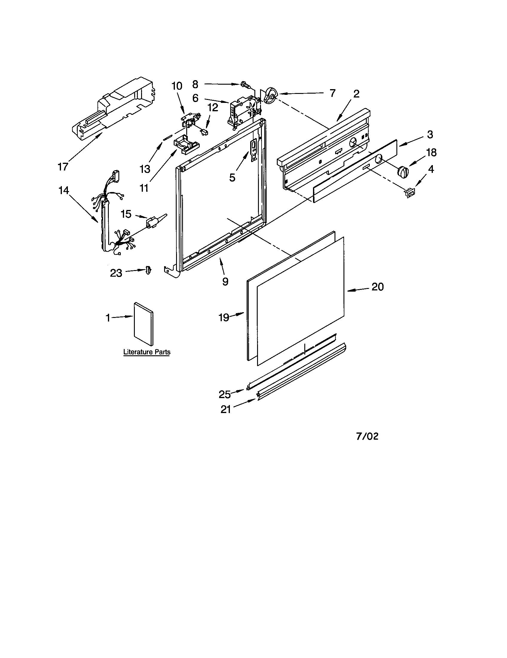 Frame and console