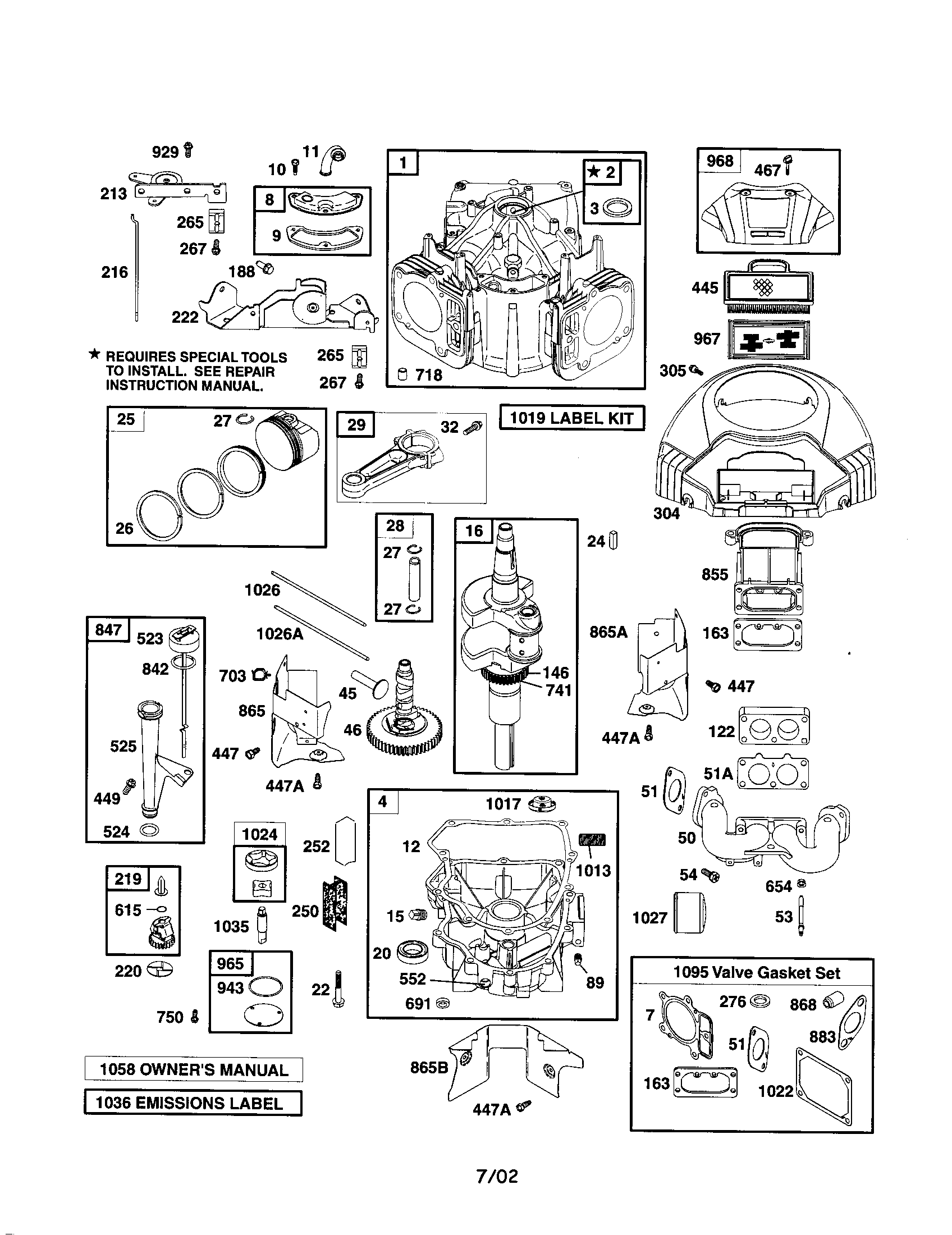Cylinder/engine sump