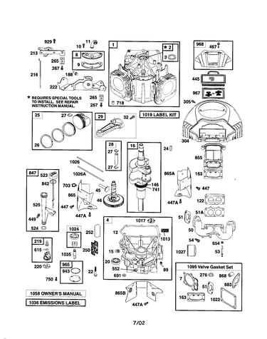 Cylinder/engine sump