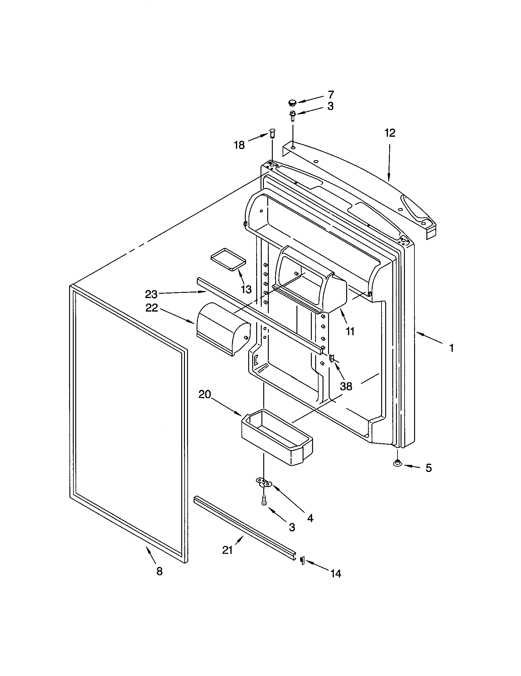 REFRIGERATOR DOOR