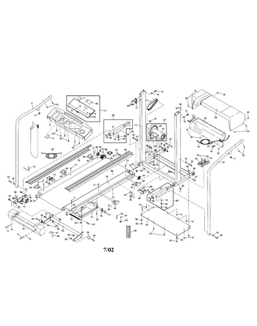 Frame/hood/motor/walking belt