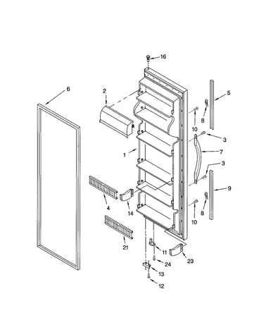 Refrigerator door
