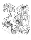 Oven/control panel/door/cooktop