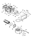 Oven door/blower