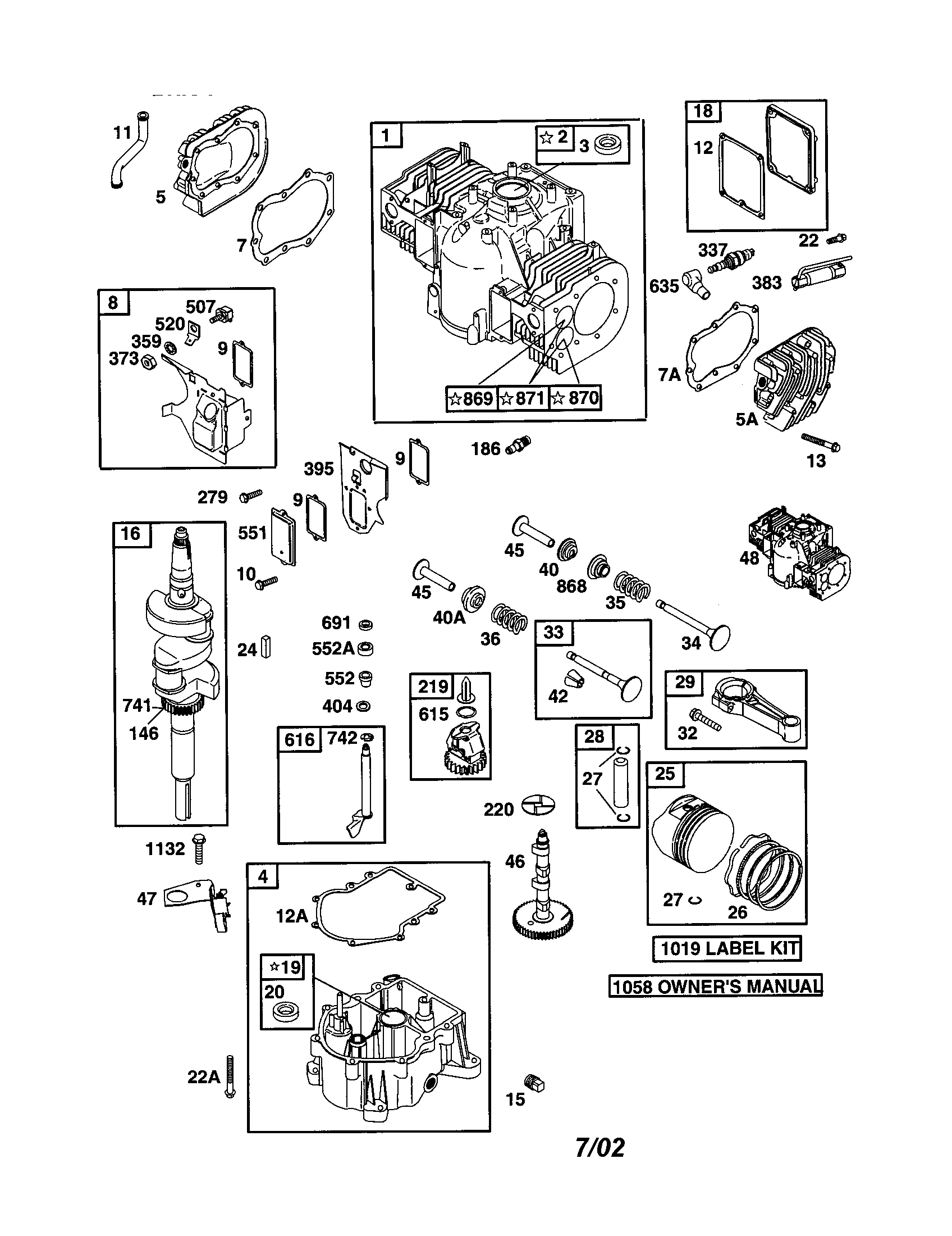 CYLINDER/CRANKSHAFT/SUMP-ENGINE